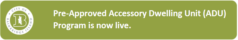Pre-Approved ADUs - PCD Announcement